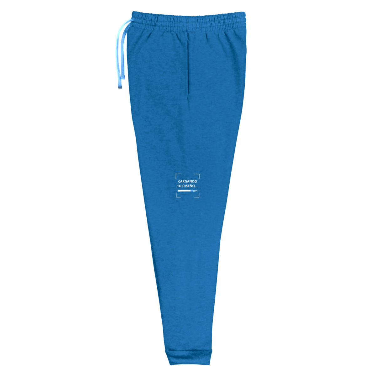 Jogger Unisex Celeste Oscuro personalizado en Guatemala – BrandLab – vista lateral izquierdo