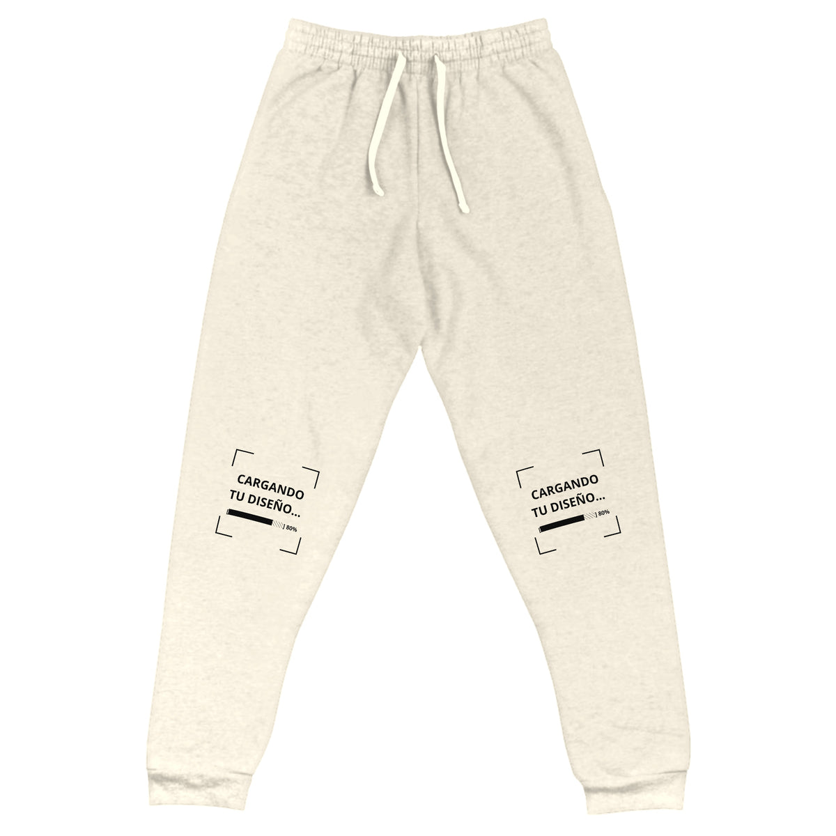 Jogger Unisex Crema personalizado en Guatemala – BrandLab – vista frente