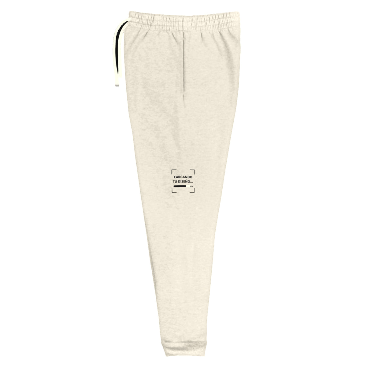 Jogger Unisex Crema personalizado en Guatemala – BrandLab – vista lateral izquierdo