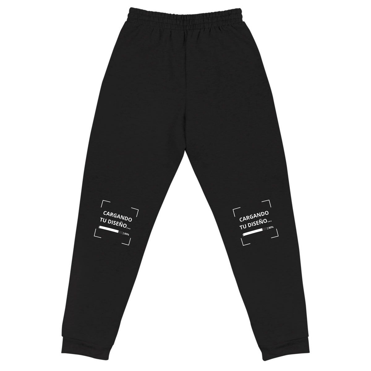 Jogger Unisex Negro personalizado en Guatemala – BrandLab – vista espalda