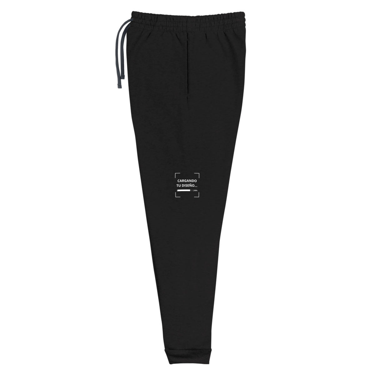 Jogger Unisex Negro personalizado en Guatemala – BrandLab – vista lateral izquierdo