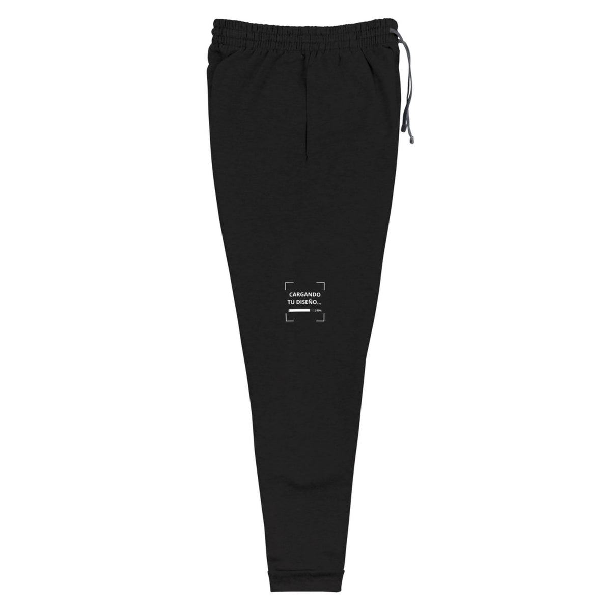 Jogger Unisex Negro personalizado en Guatemala – BrandLab – vista lateral derecho