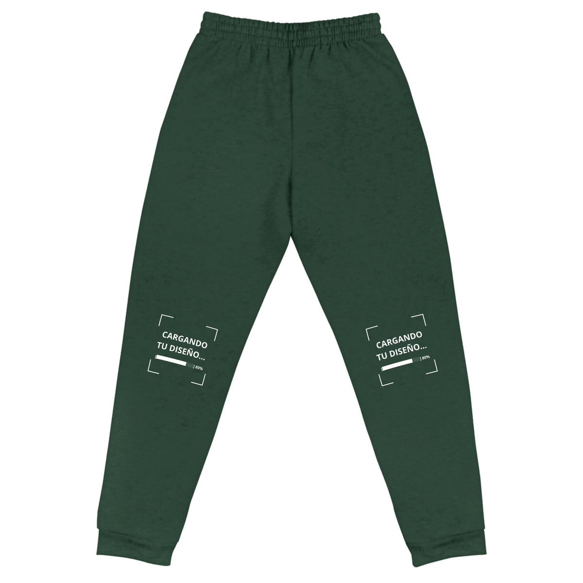 Jogger Unisex Verde personalizado en Guatemala – BrandLab – vista espalda