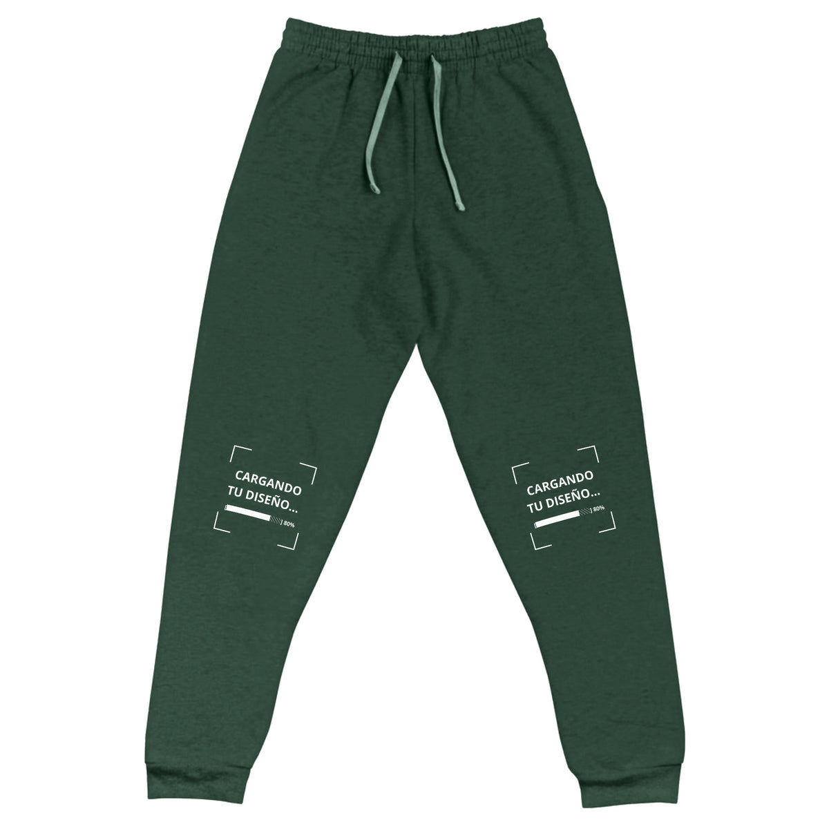 Jogger Unisex Verde personalizado en Guatemala – BrandLab – vista frente