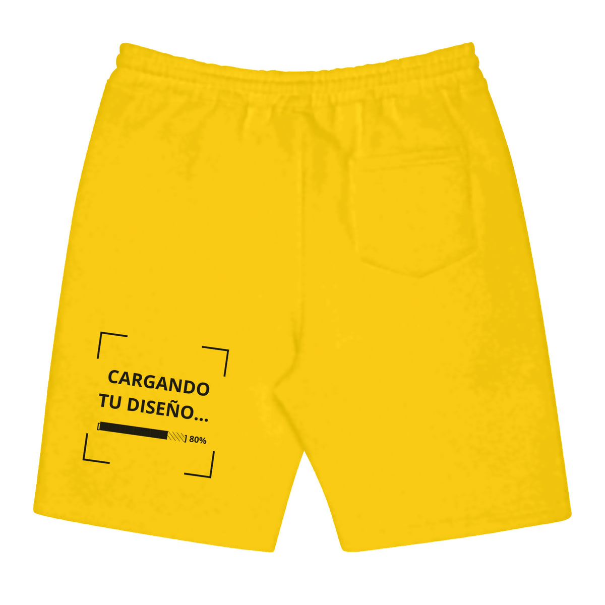 Pantaloneta Amarilla personalizada en Guatemala – BrandLab – vista espalda