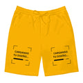 Pantaloneta Amarillo Oro personalizada en Guatemala – BrandLab – vista frente