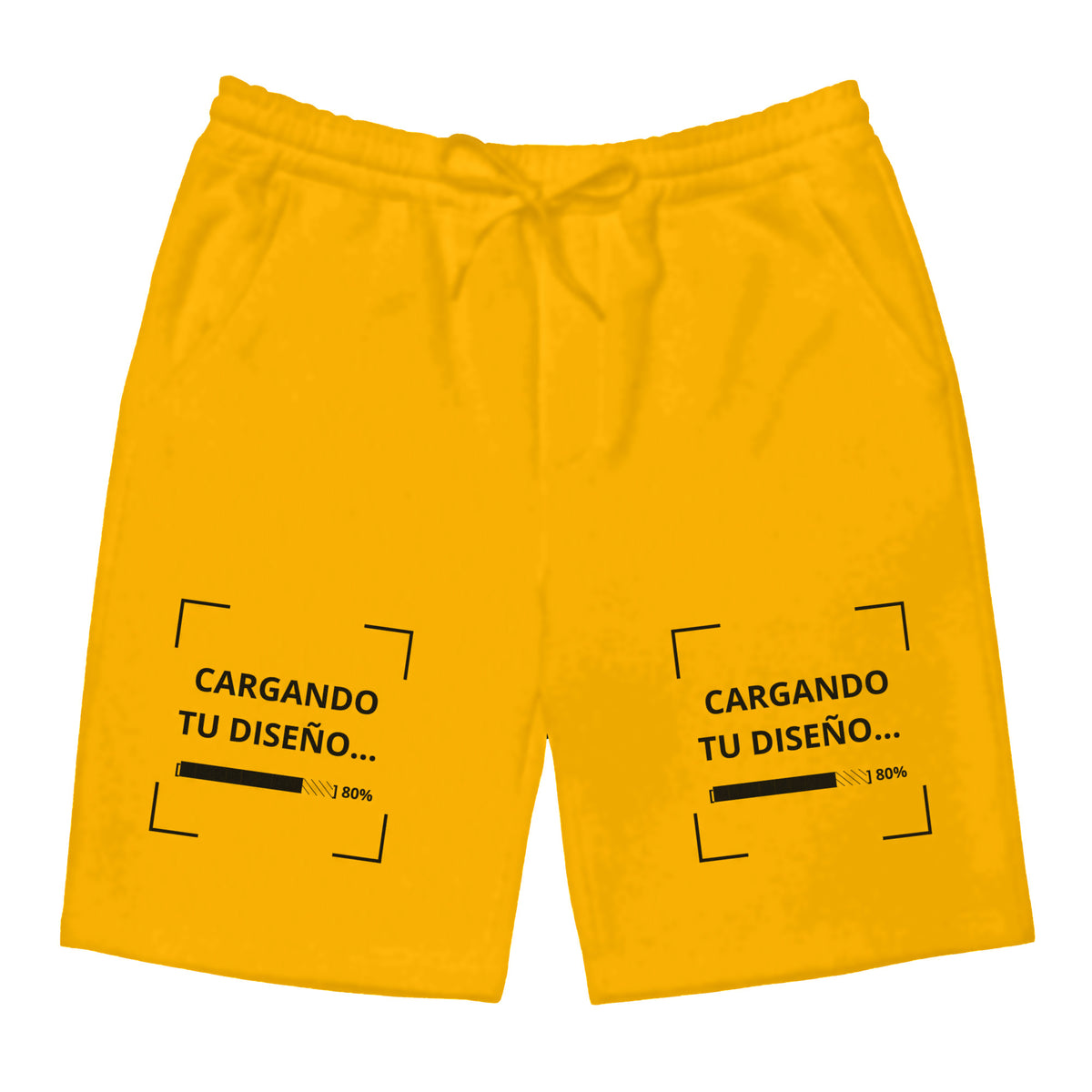 Pantaloneta Amarillo Oro personalizada en Guatemala – BrandLab – vista frente