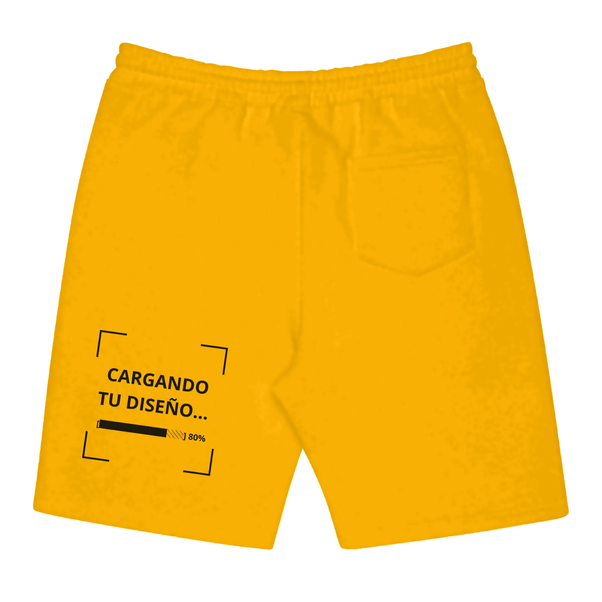 Pantaloneta Amarillo Oro personalizada en Guatemala – BrandLab – vista espalda