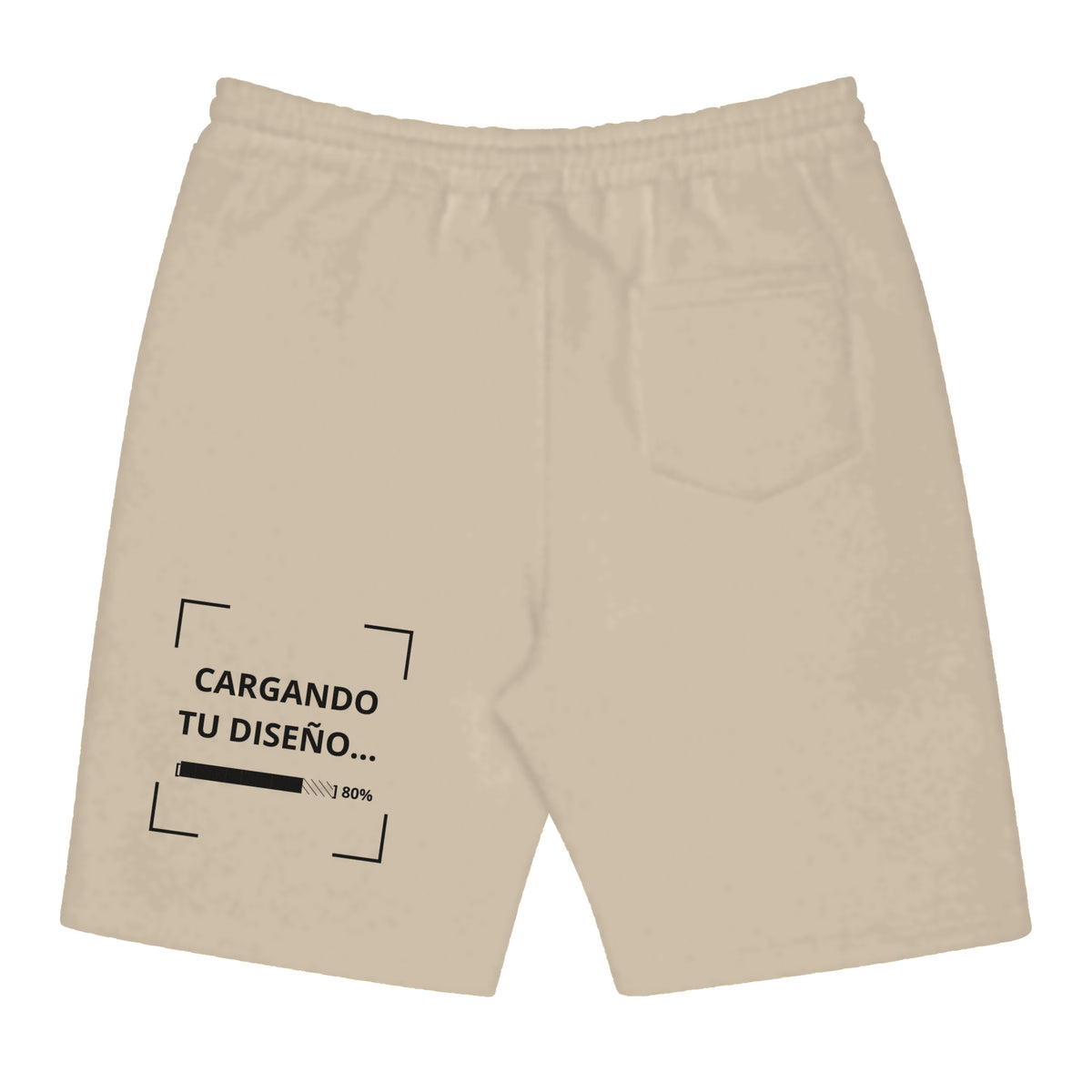Pantaloneta Beige personalizada en Guatemala – BrandLab – vista espalda