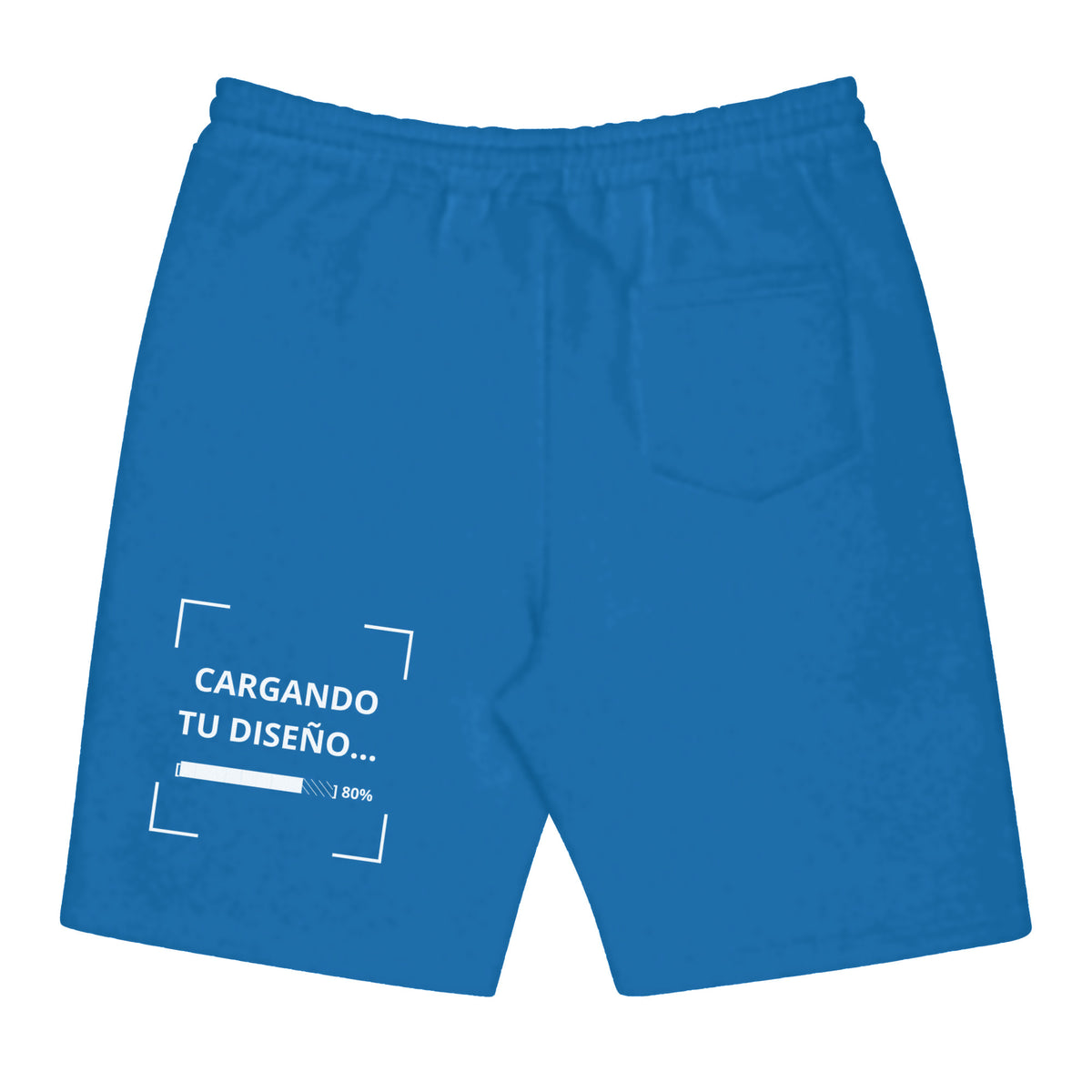 Pantaloneta Celeste Oscuro personalizada en Guatemala – BrandLab – vista espalda