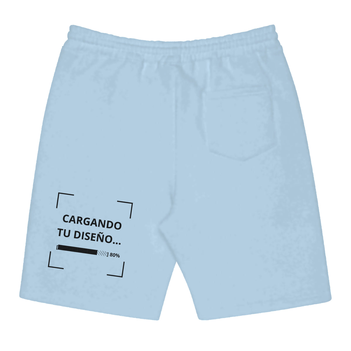 Pantaloneta Celeste personalizada en Guatemala – BrandLab – vista espalda