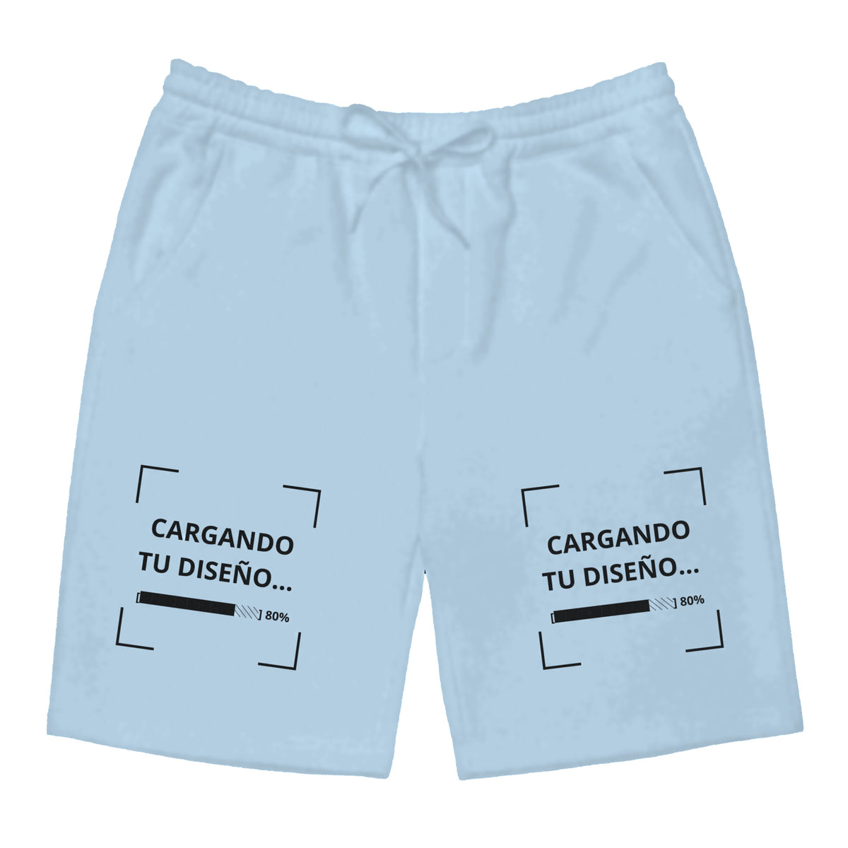 Pantaloneta Celeste personalizada en Guatemala – BrandLab – vista frente