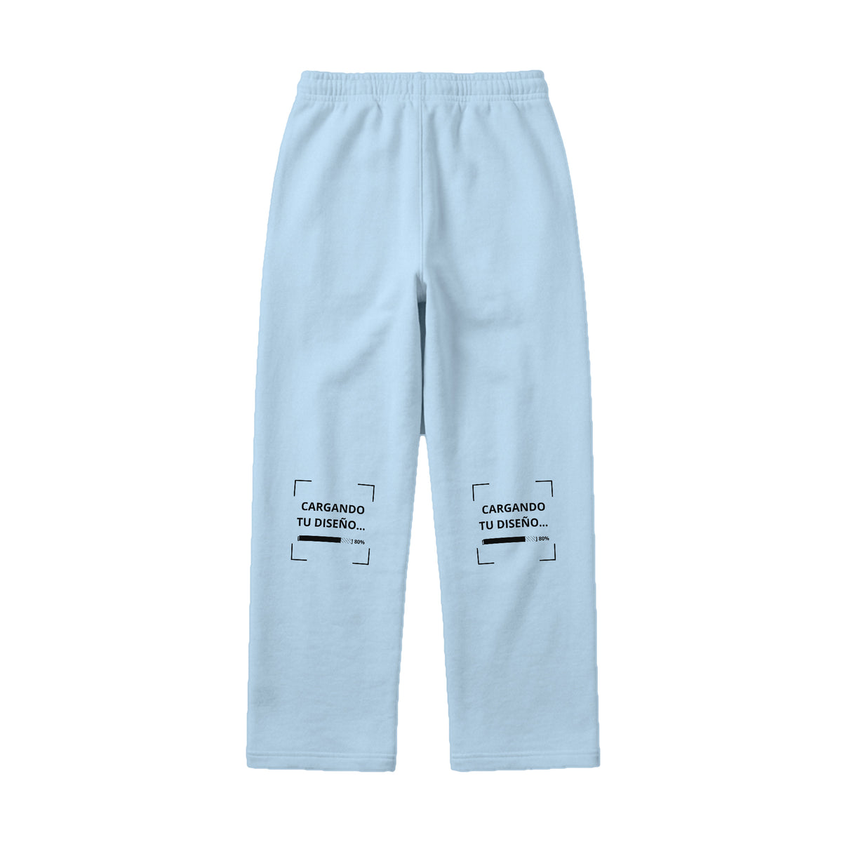 Pants de Algodón Unisex Celeste personalizado en Guatemala – BrandLab – vista espalda