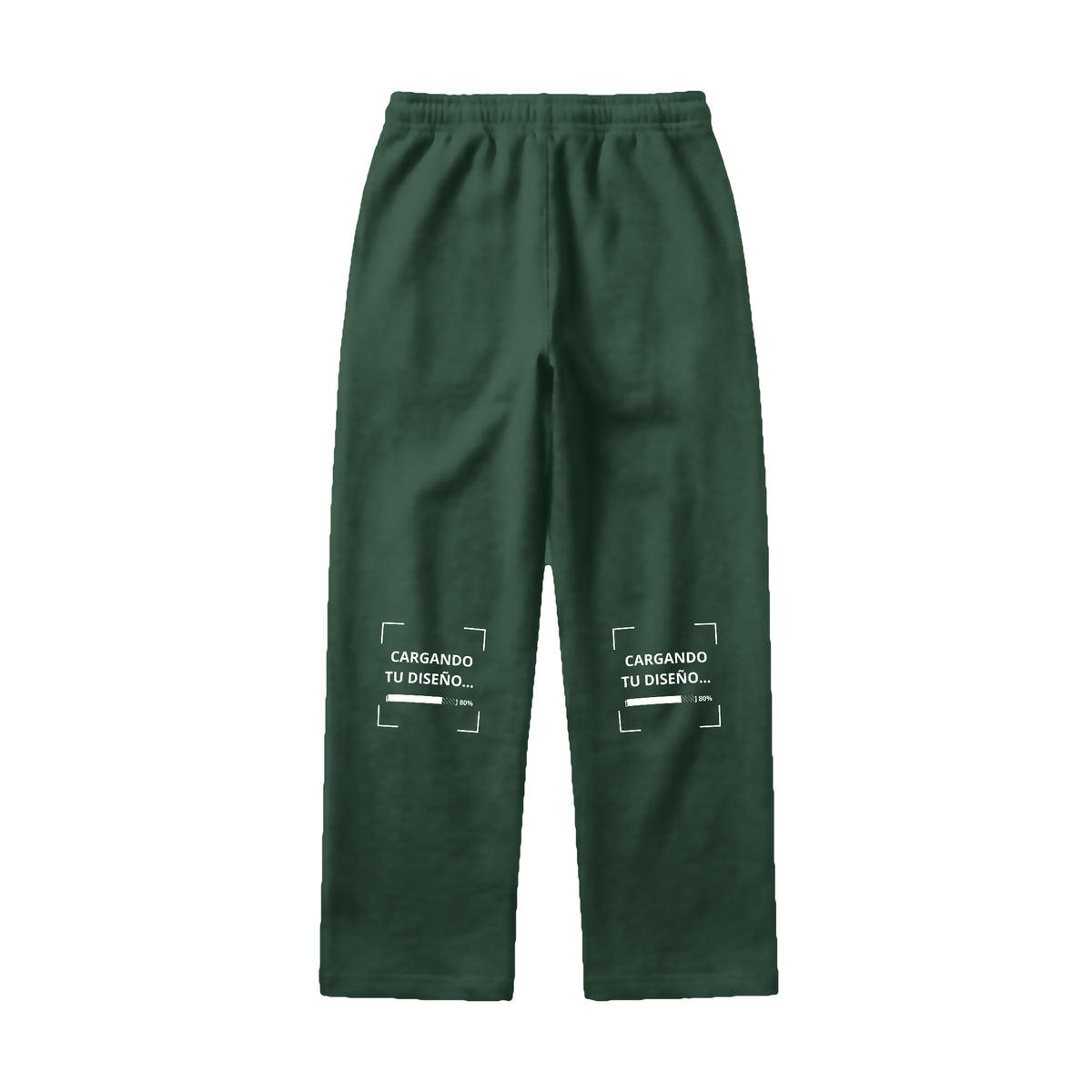 Pants de Algodón Unisex Verde personalizado en Guatemala – BrandLab – vista espalda