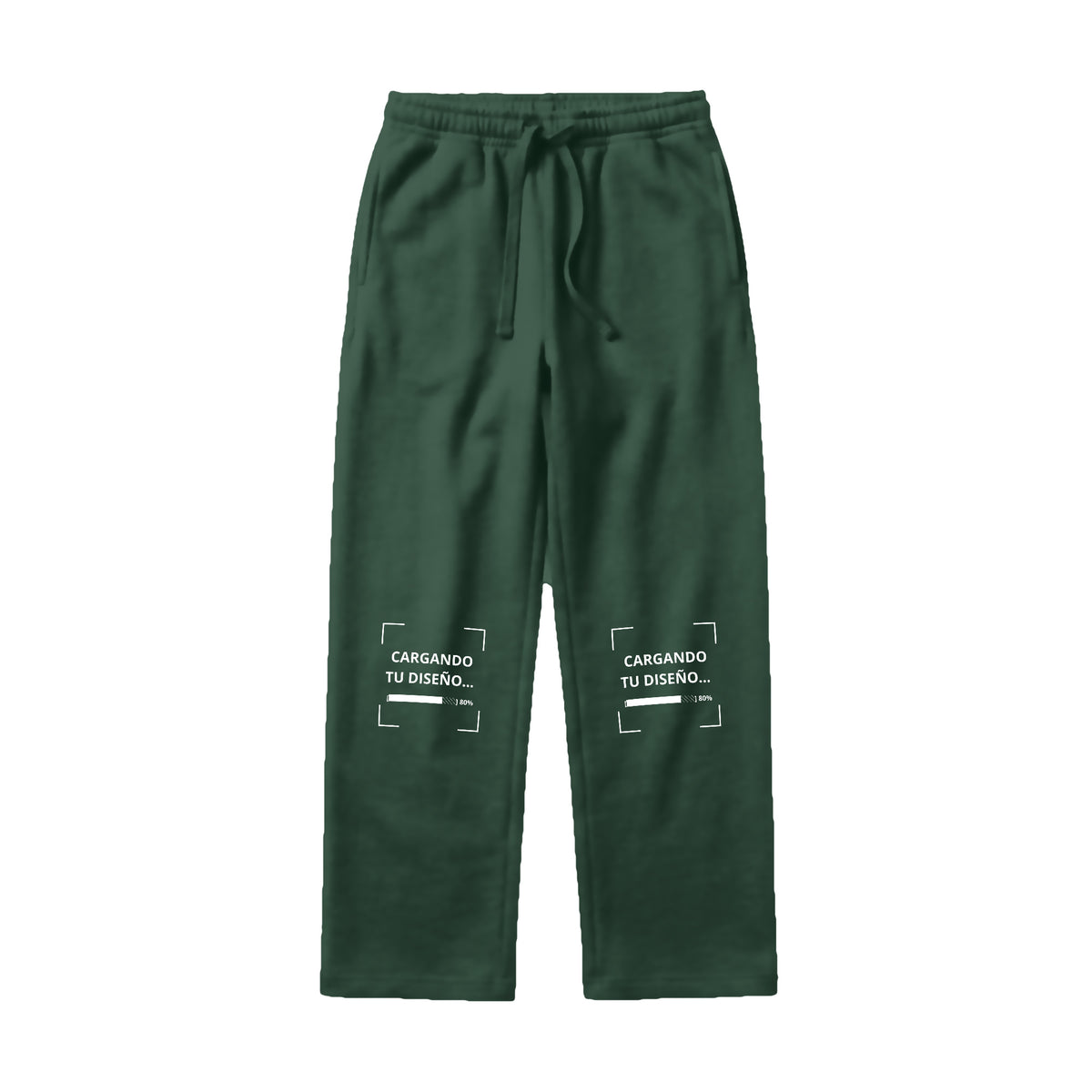 Pants de Algodón Unisex Verde personalizado en Guatemala – BrandLab – vista frente