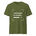 Playera Cuello en V Verde Olivo personalizada en Guatemala – BrandLab – vista frente