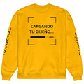 Sudadera Unisex Oversize Amarillo Oro personalizado en Guatemala – BrandLab – vista frente