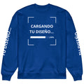 Sudadera Unisex Oversize Azul Pavo personalizado en Guatemala – BrandLab – vista frente