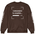 Sudadera Unisex Oversize Café personalizado en Guatemala – BrandLab – vista frente