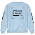Sudadera Unisex Oversize Celeste personalizada en Guatemala – BrandLab – vista frente