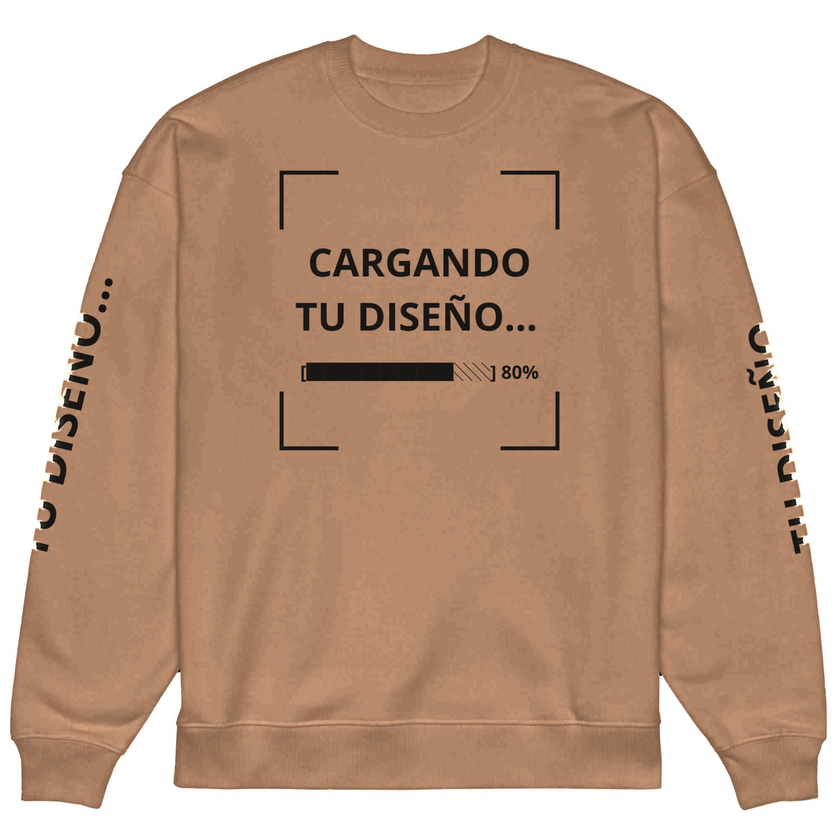 Sudadera Unisex Oversize Cocoa personalizado en Guatemala – BrandLab – vista frente