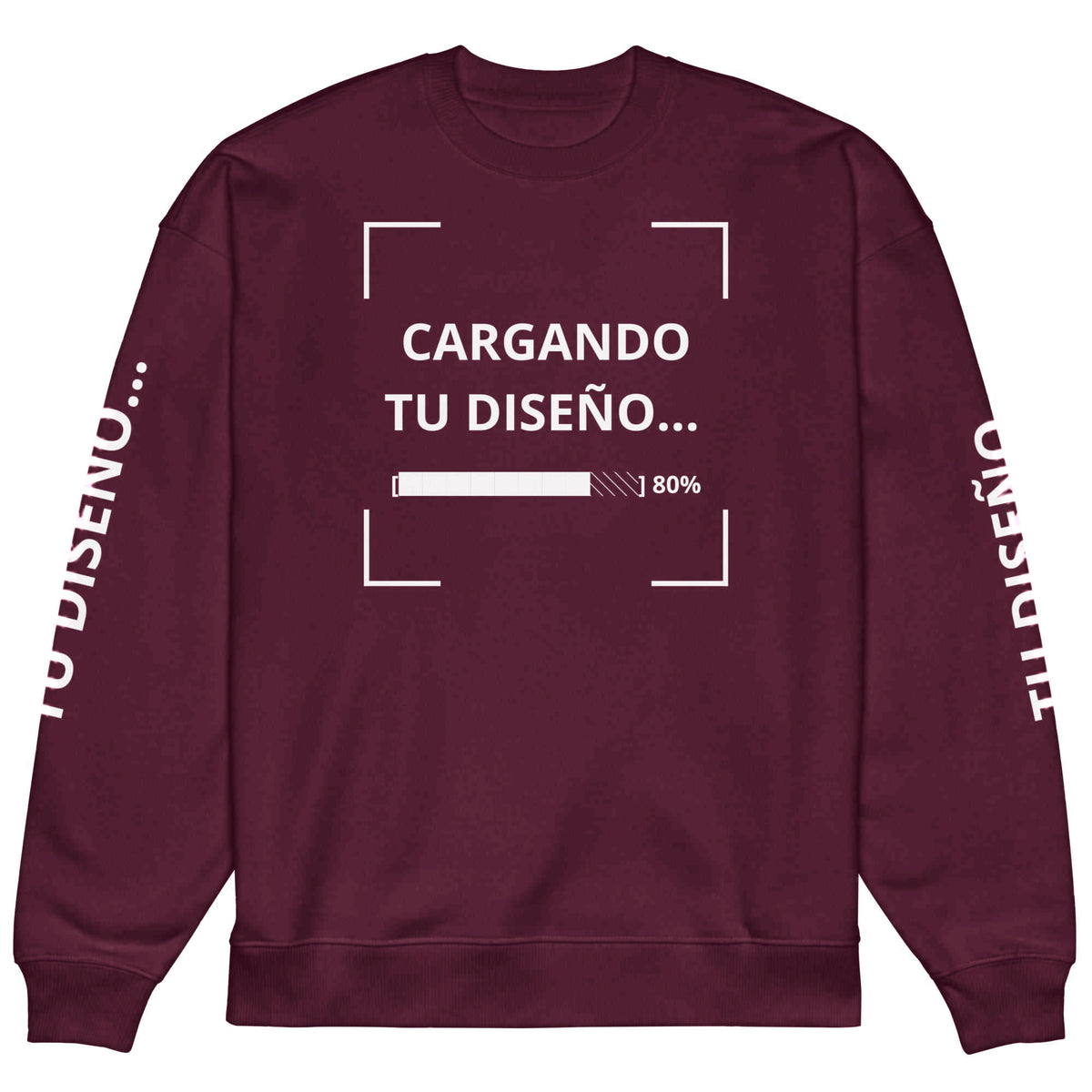 Sudadera Unisex Oversize Corinto personalizado en Guatemala – BrandLab – vista frente
