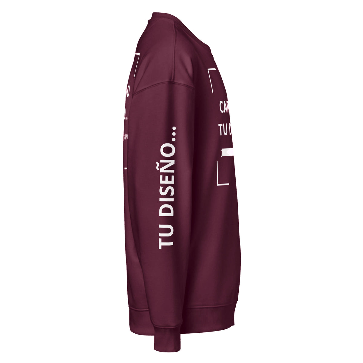 Sudadera Unisex Oversize Corinto personalizado en Guatemala – BrandLab – vista lateral derecho