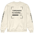 Sudadera Unisex Oversize Crema personalizado en Guatemala – BrandLab – vista frente