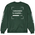 Sudadera Unisex Oversize Verde personalizada en Guatemala – BrandLab – vista frente