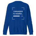 Sudadera Unisex Premium Azul Pavo personalizado en Guatemala – BrandLab – vista frente