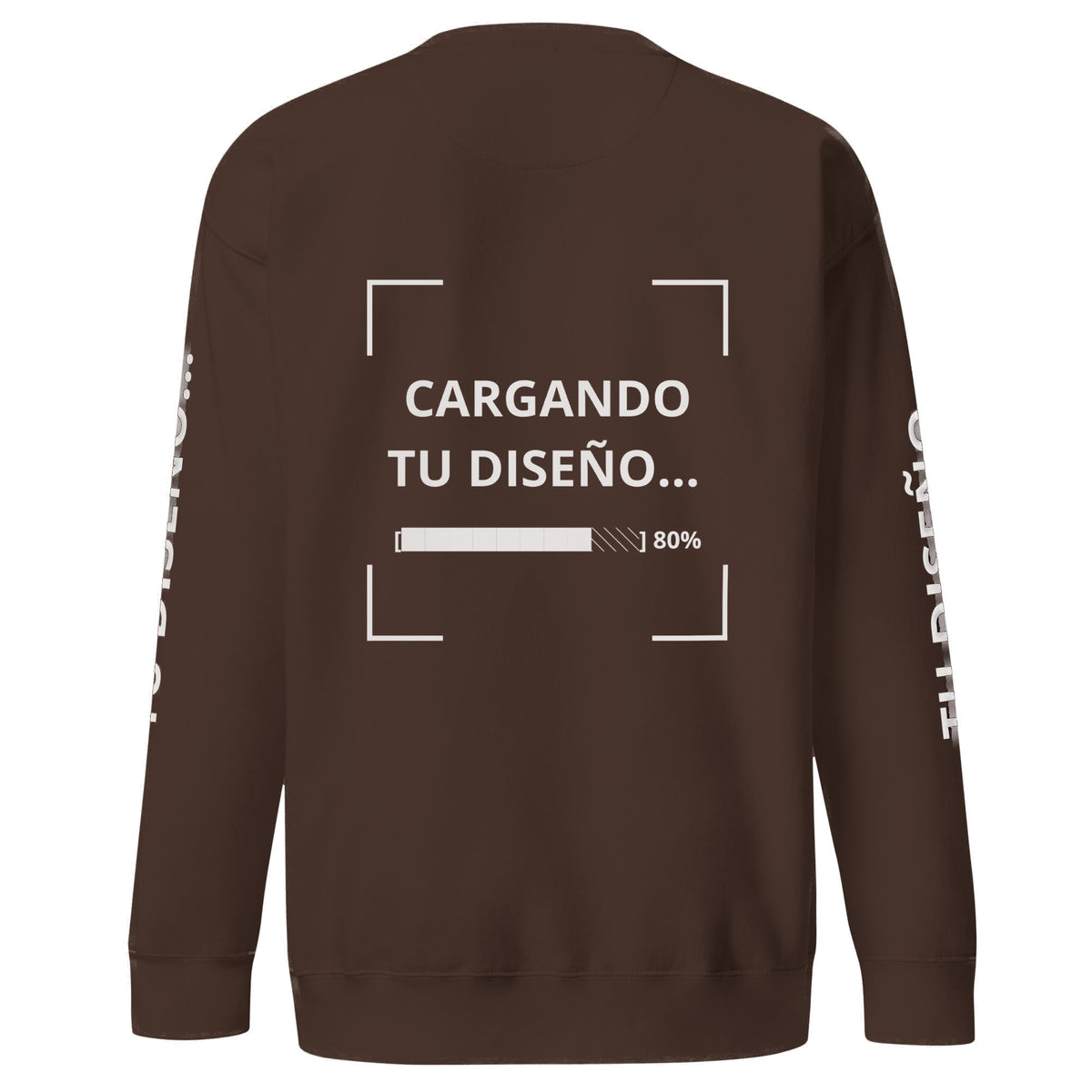 Sudadera Unisex Premium Café personalizado en Guatemala – BrandLab – vista espalda