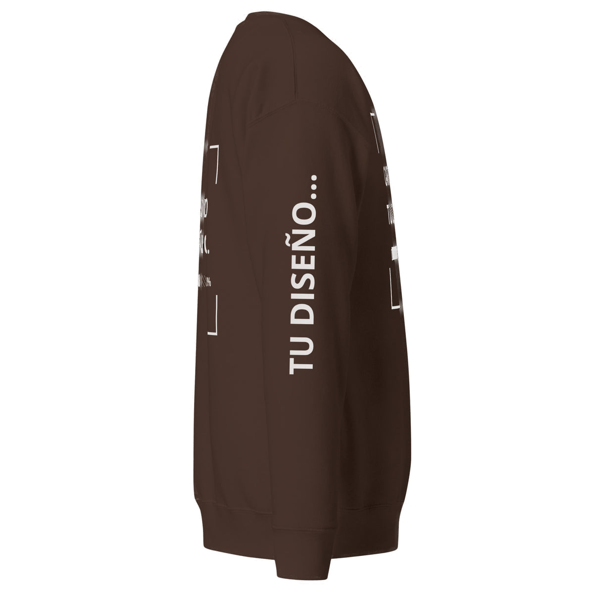 Sudadera Unisex Premium Café personalizado en Guatemala – BrandLab – vista lateral derecho