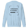 Sudadera Unisex Premium Celeste personalizada en Guatemala – BrandLab – vista frente