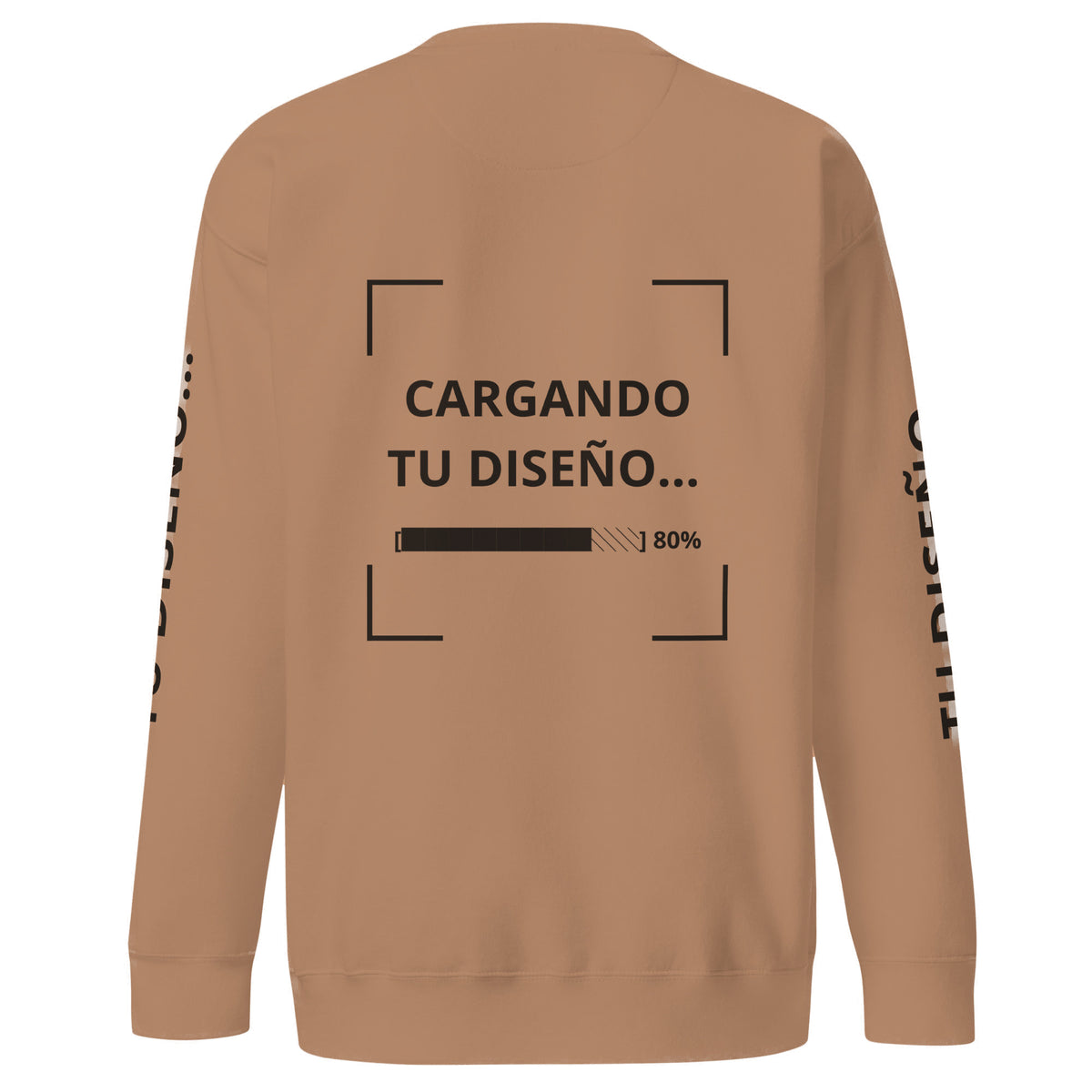 Sudadera Unisex Premium Cocoa personalizado en Guatemala – BrandLab – vista espalda