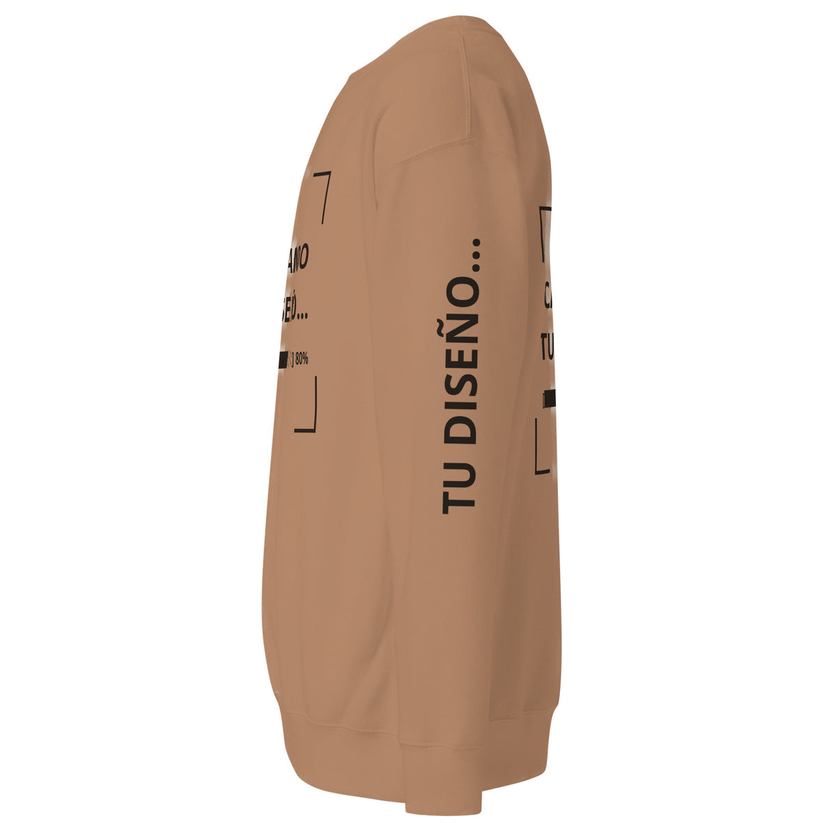 Sudadera Unisex Premium Cocoa personalizado en Guatemala – BrandLab – vista lateral izquierdo
