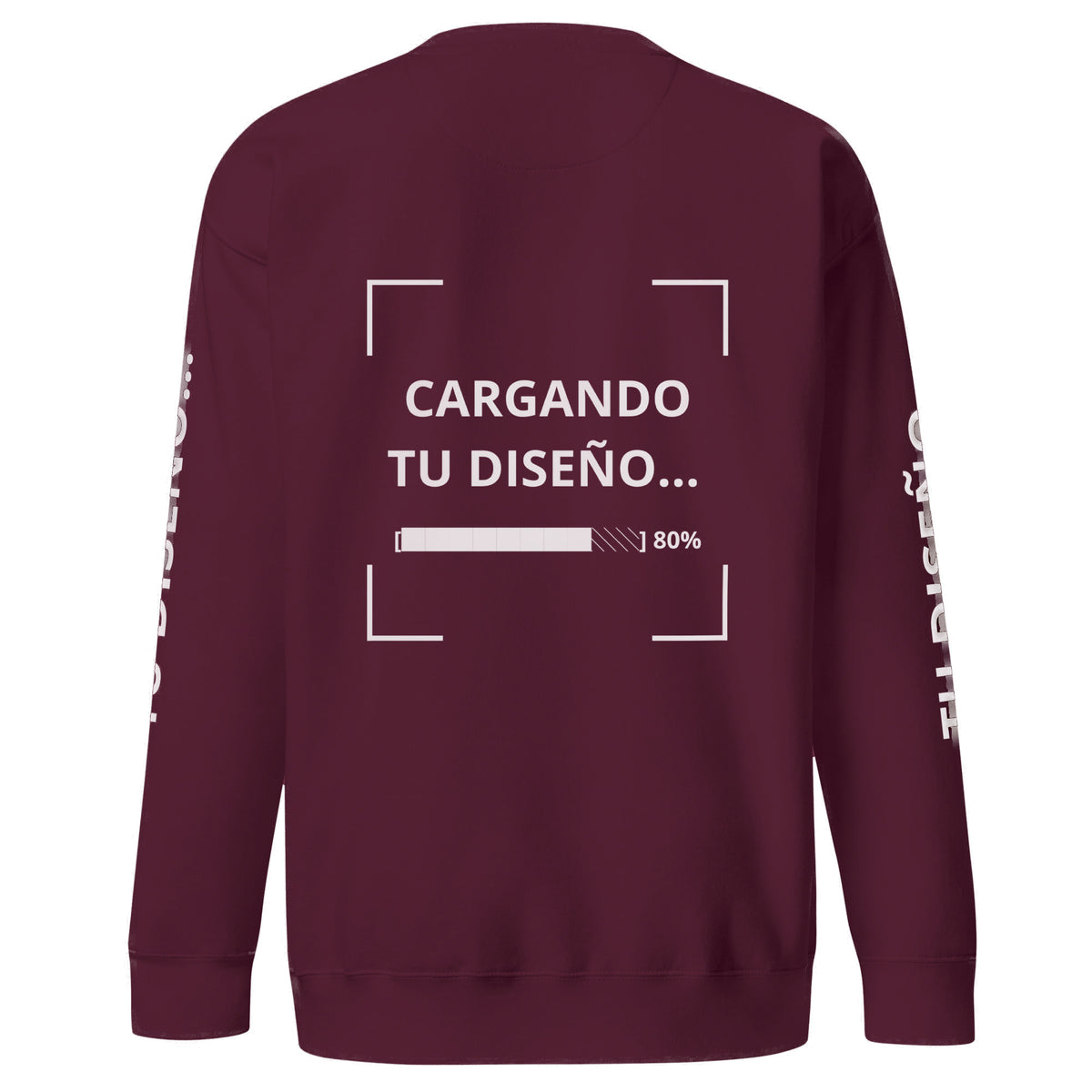 Sudadera Unisex Premium Corinto personalizado en Guatemala – BrandLab – vista espalda