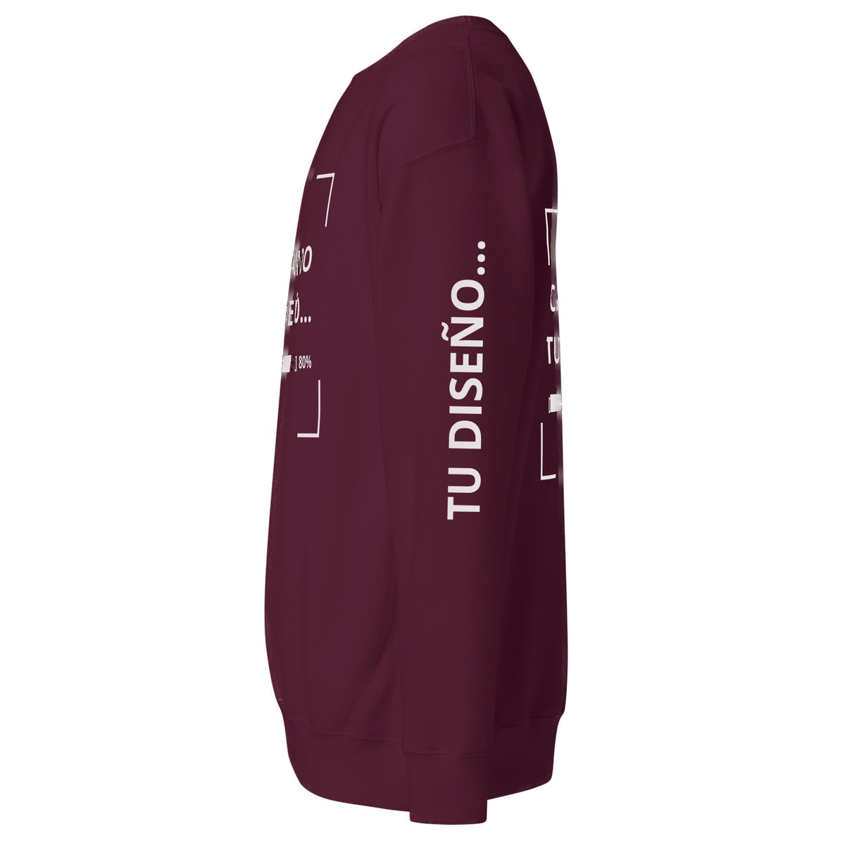 Sudadera Unisex Premium Corinto personalizado en Guatemala – BrandLab – vista lateral izquierdo