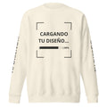 Sudadera Unisex Premium Crema personalizado en Guatemala – BrandLab – vista frente