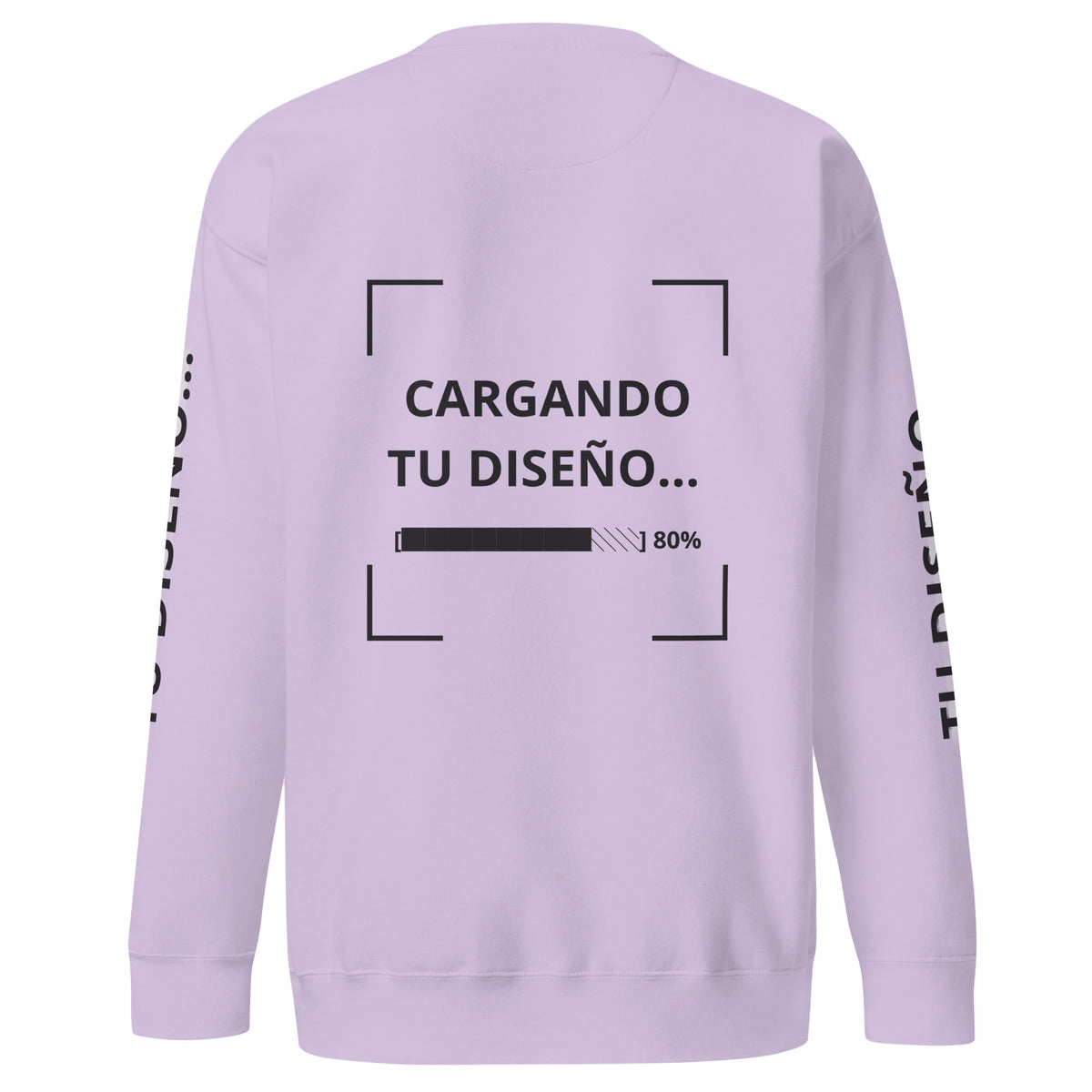 Sudadera Unisex Premium Lila personalizado en Guatemala – BrandLab – vista espalda