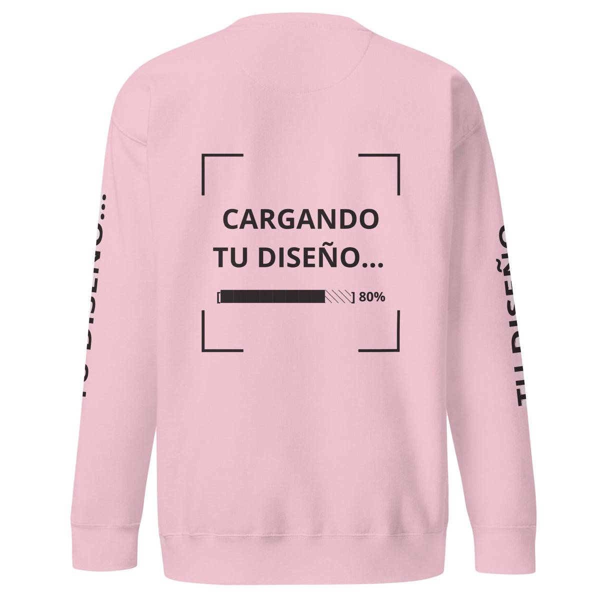 Sudadera Unisex Premium Rosa personalizada en Guatemala – BrandLab – vista espalda