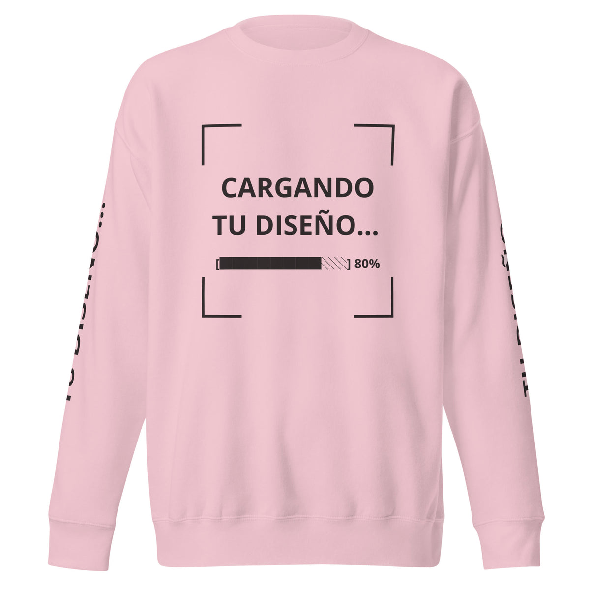 Sudadera Unisex Premium Rosa personalizada en Guatemala – BrandLab – vista frente
