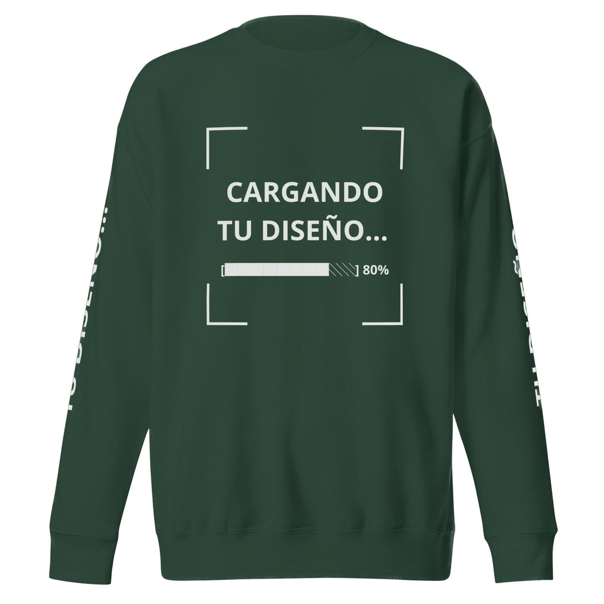 Sudadera Unisex Premium Verde personalizada en Guatemala – BrandLab – vista frente