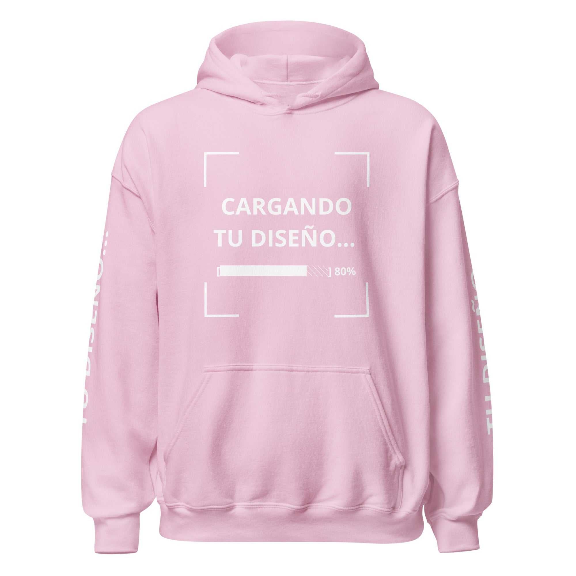 Sudadero Oversize con Capucha Rosa