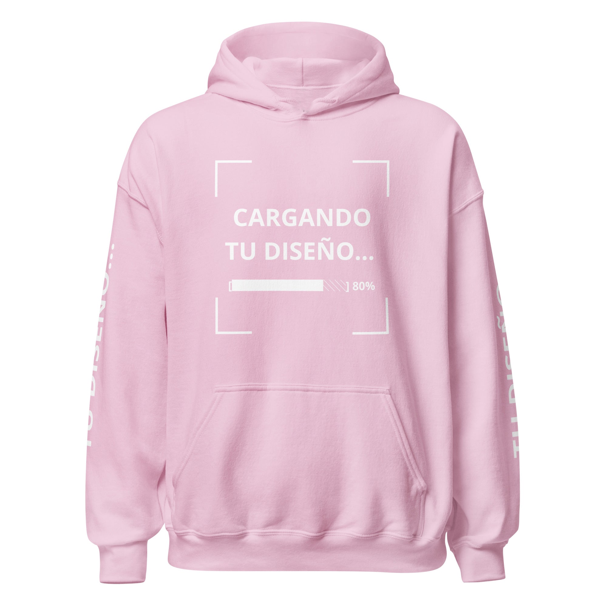 Sudadero Oversize con Capucha Rosa