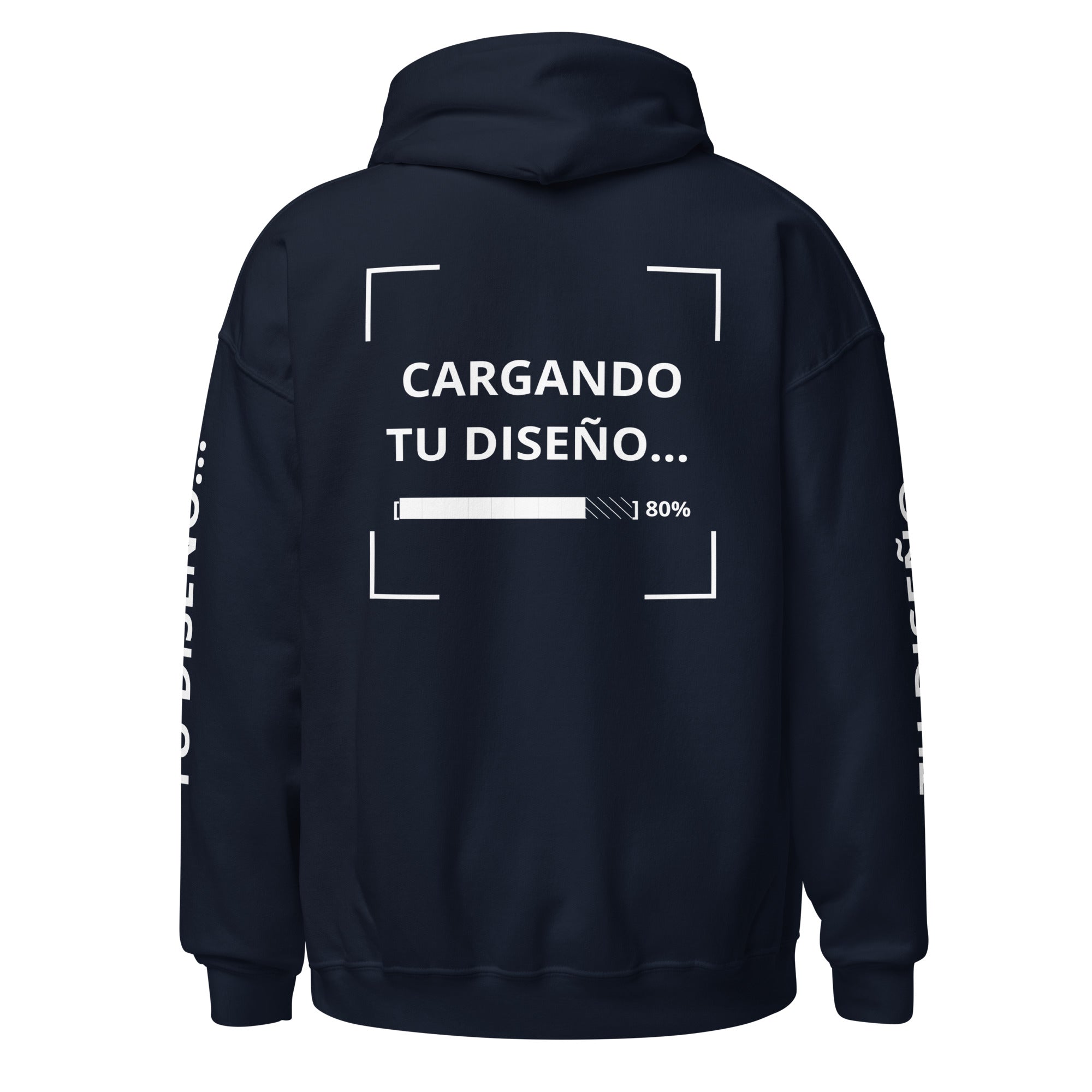 Oversized Blue Hooded Sweatshirt