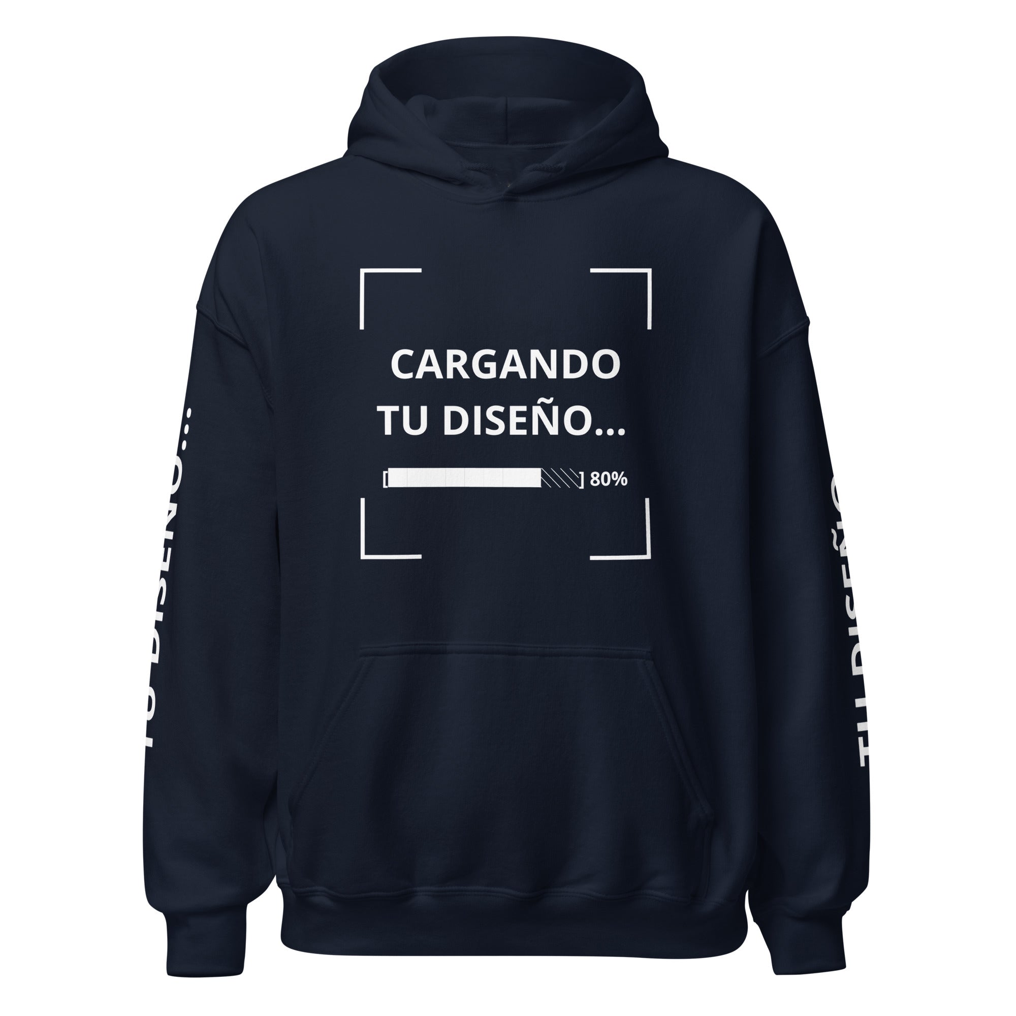 Sudadero Oversize con Capucha Azul