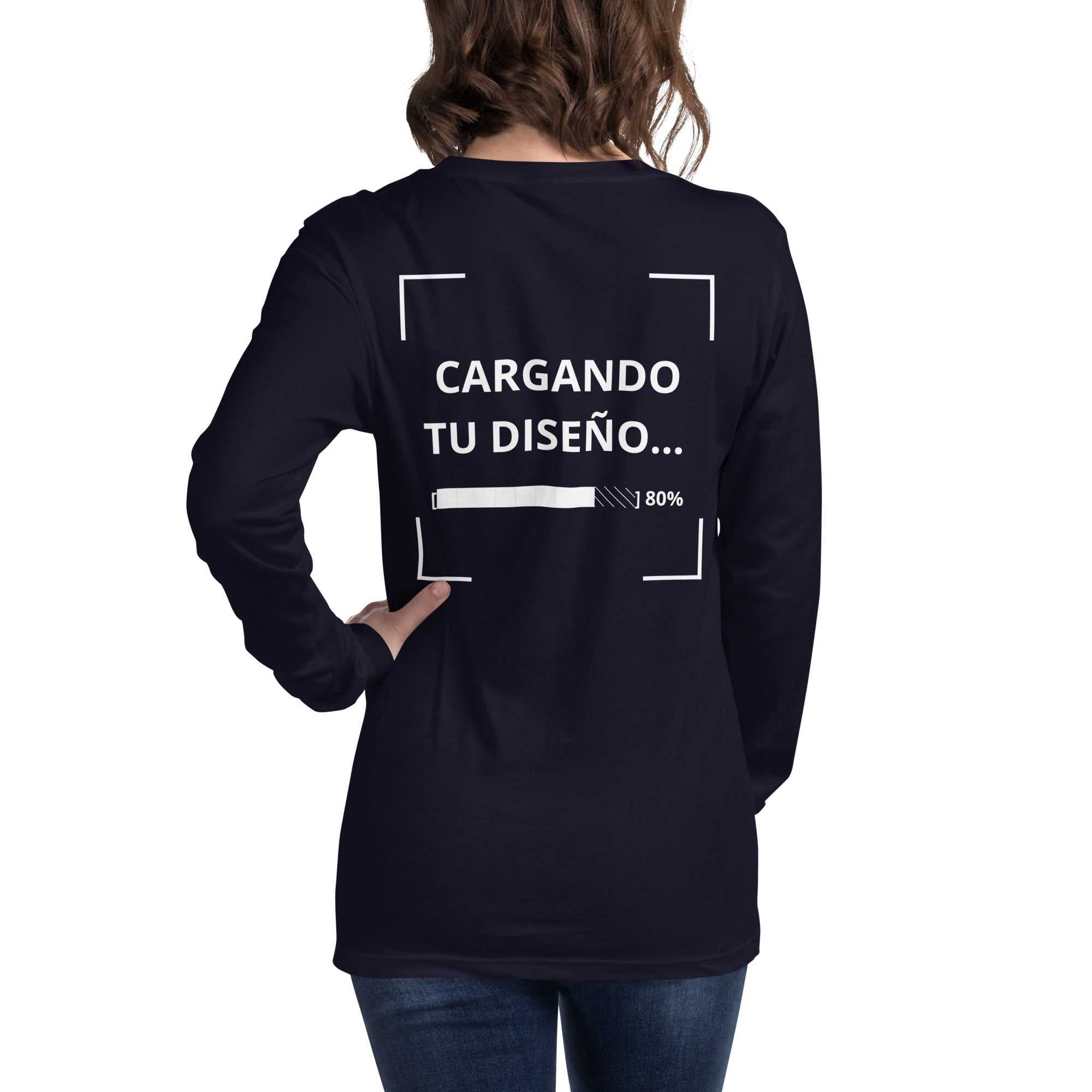 uniformes empresariales personalizados - camiseta azul marino de manga larga en Guatemala