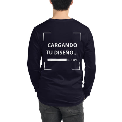 uniformes empresariales personalizados - camiseta azul marino de manga larga en Guatemala