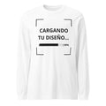camiseta blanca de manga larga personalizada con logo para empresas en Guatemala