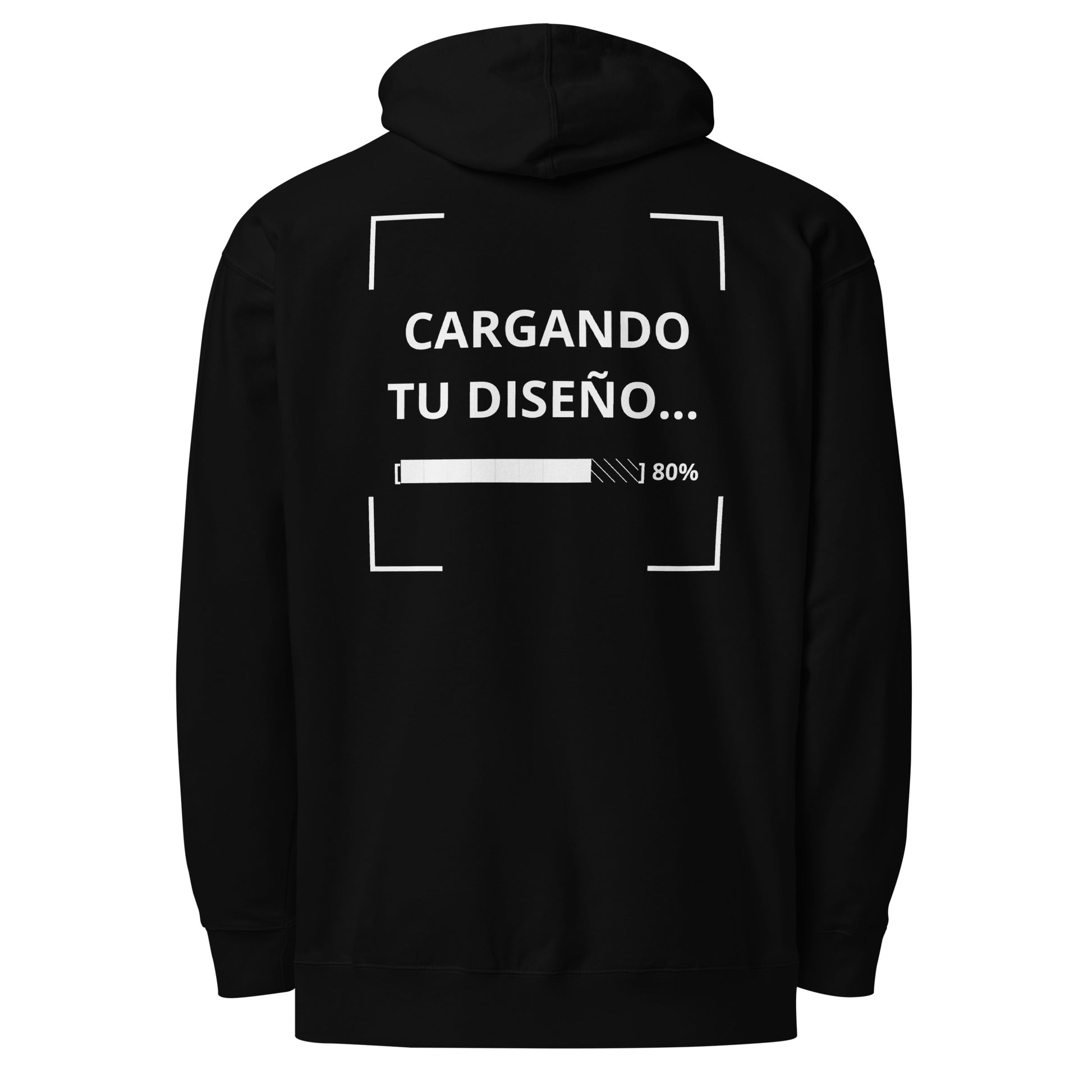 ropa personalizada para empresas en Guatemala - sudadera negra unisex de peso medio